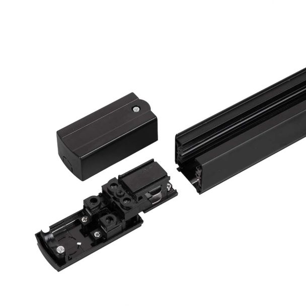 MILAGRO ML2136 Prowadnica Track Czarny 3-Obwodowy 2m + Zasilanie