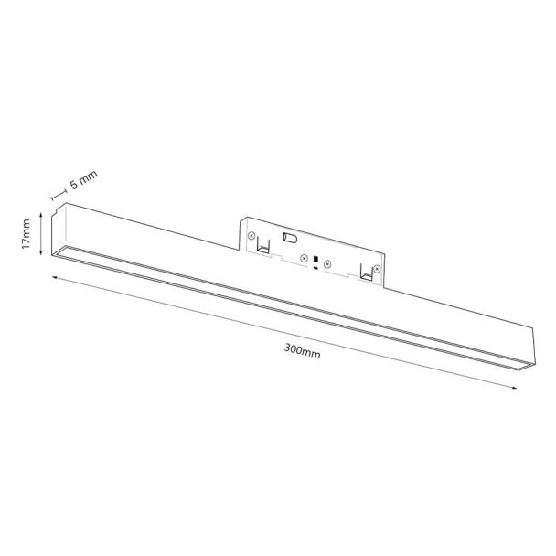 MILAGRO ML2149 Magnetic track 5mm 10W 4000K