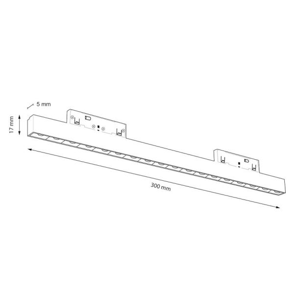 MILAGRO ML2151 Magnetic track 5mm 10W 4000K