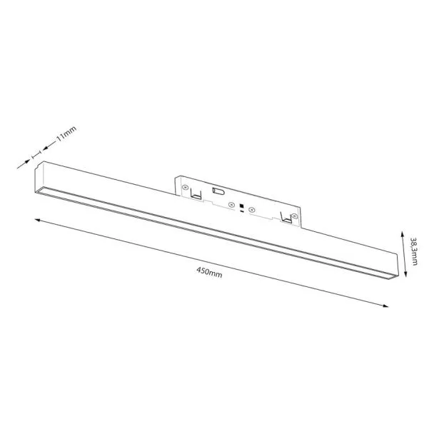 MILAGRO ML2174 Magnetic track 10mm 15W 3000-6000K