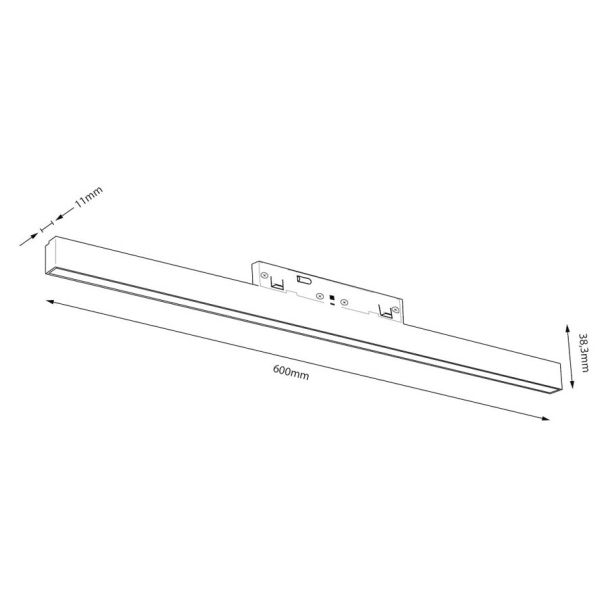 MILAGRO ML2175 Magnetic track 10mm 20W 3000-6000K