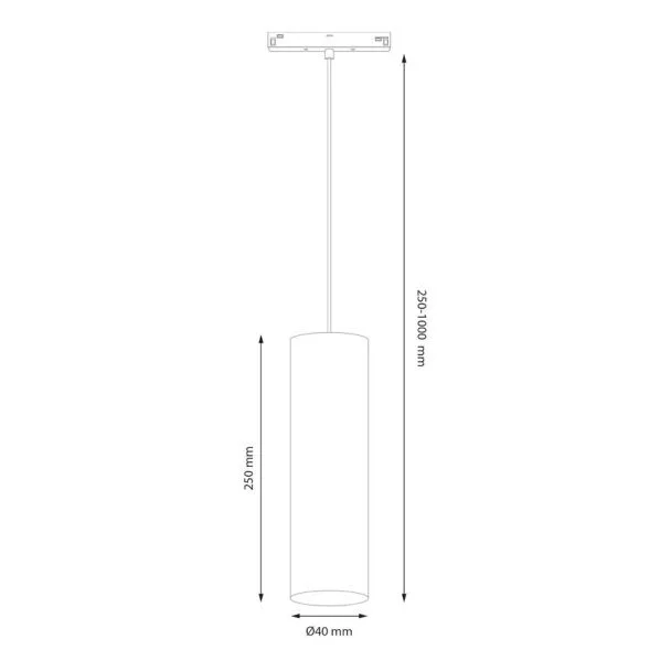 MILAGRO ML2179 Magnetic track pendant 10mm 7W 3000-6000K