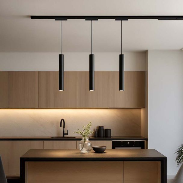 MILAGRO ML2207 Slim Magnetic Track Czarny Pendant 6W LED Tuya CCT