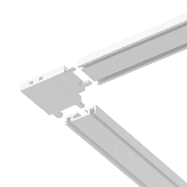MILAGRO ML2218 Slim Magnetic Track Biały Łącznik Szyn L