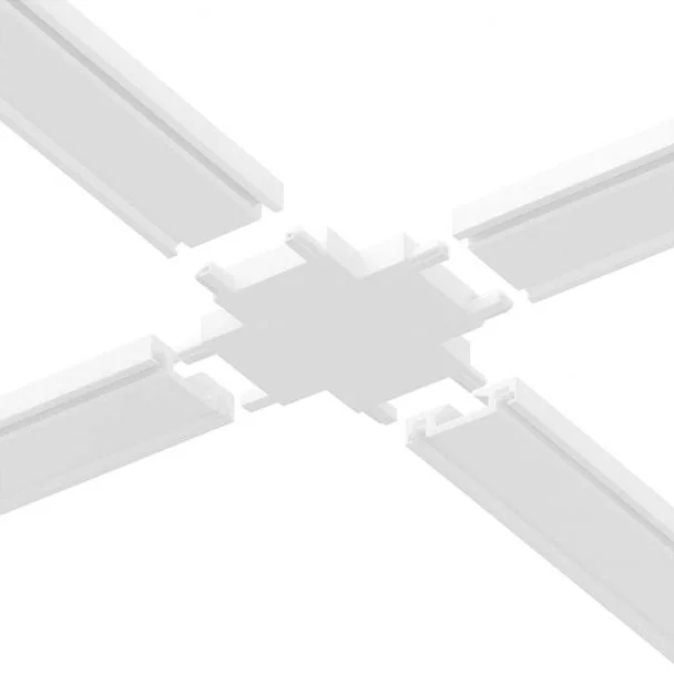 MILAGRO ML2222 Slim Magnetic Track Biały Łącznik Szyn +