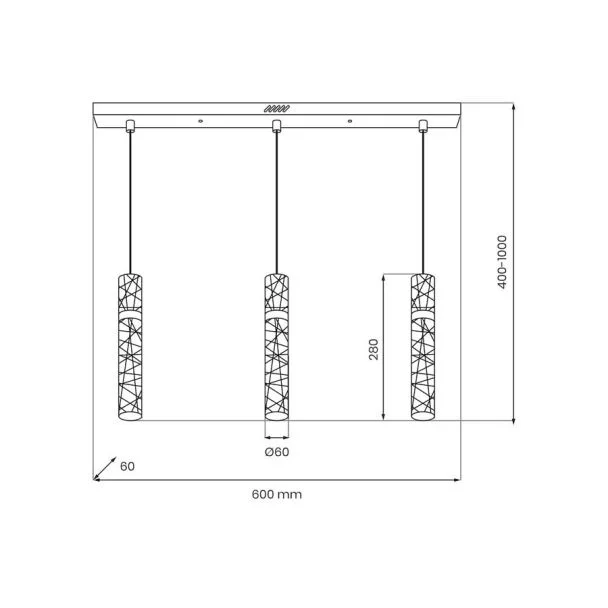 MILAGRO ML2246 Lampa wisząca LAGOS 24W LED