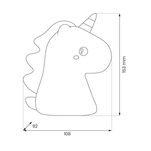 MILAGRO ML2264 Lampka dziecięca UNICORN