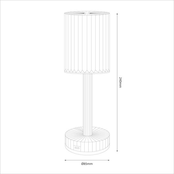MILAGRO ML2290 Lampka nocna SIMPLE Smoked