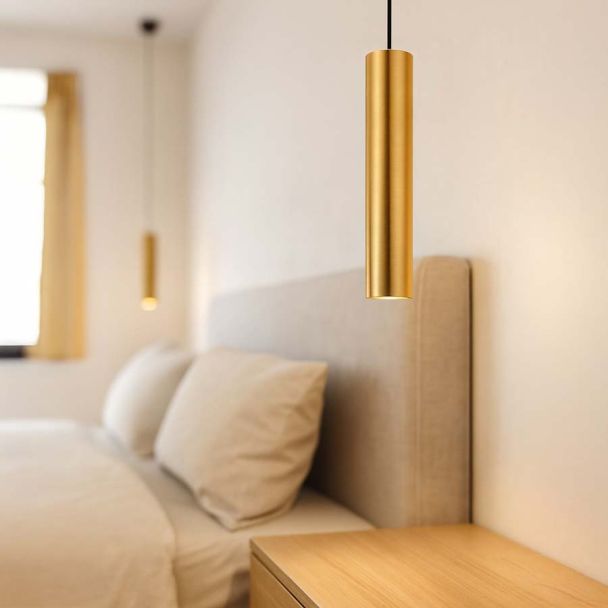 MILAGRO ML2439 Lampa wisząca GENESIS BLACK GOLD 1xGU10