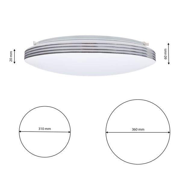 MILAGRO 262 LAMPA SUFITOWA SIENA 30W LED