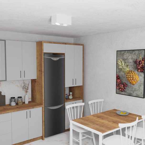 MILAGRO ML4745 Oprawa Natynkowa Plaza 2xGU10 AR111 Biały