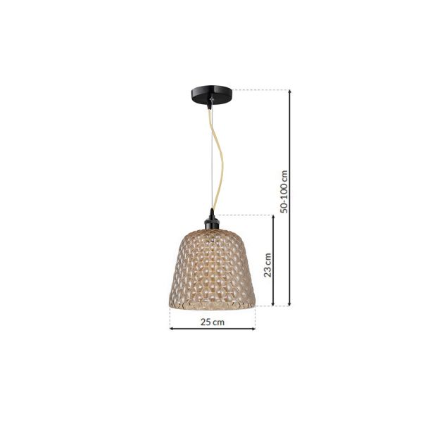 MILAGRO ML5554 Lampa wisząca RIO 1xE27