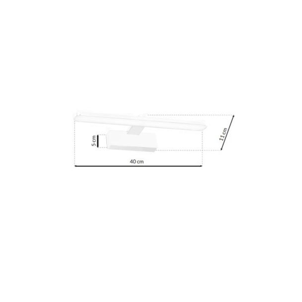 MILAGRO ML5617 Kinkiet Splash 40cm 8W LED Biały
