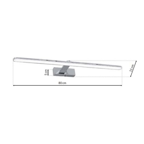MILAGRO ML5722 Kinkiet SPLASH CHROME 80cm 16W LED