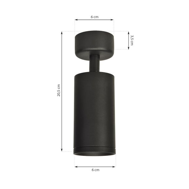 MILAGRO ML6088 Oprawa Mica Spot Czarny 1xGU10