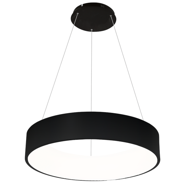 MILAGRO ML6358 Lampa wisząca OHIO BLACK 40W LED 3000K-4000K