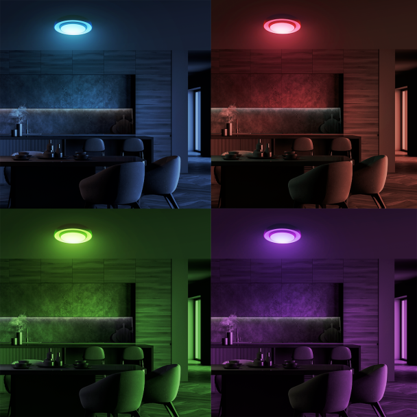 MILAGRO ML6406 Plafon NAOMI SMART Ø380 mm 24W LED RGB