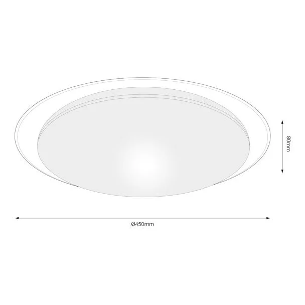 MILAGRO ML6410 Plafon SONIC 35W LED Ø450 mm