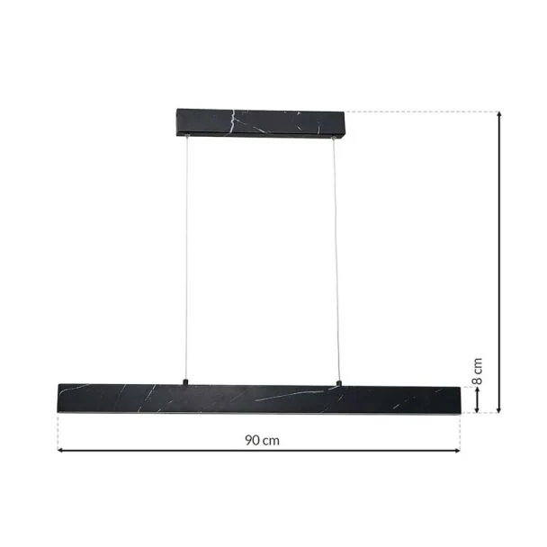 MILAGRO ML6473 Lampa wisząca PIERCE BLACK 18W LED