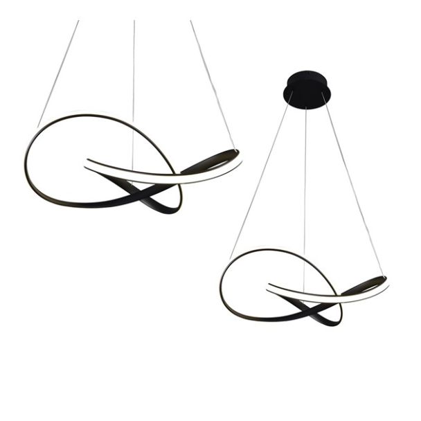 MILAGRO ML6771 LAMPA WISZĄCA CAPPIO BLACK 36W LED