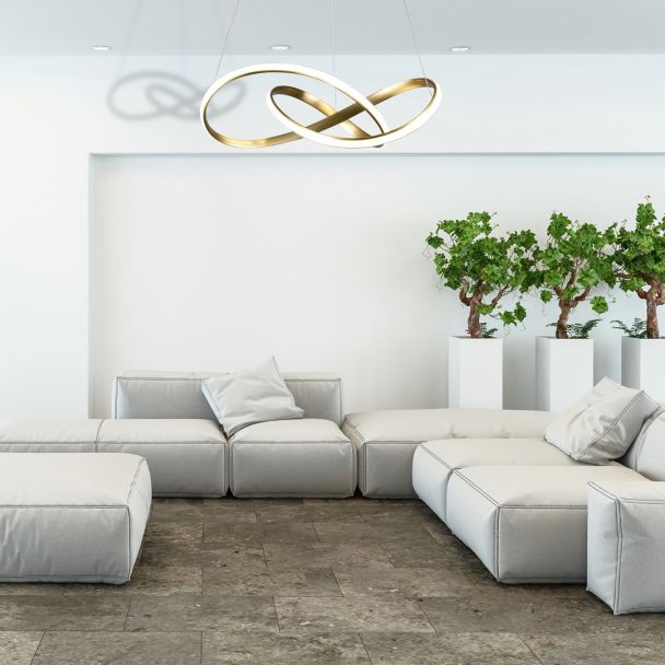 MILAGRO ML6772 LAMPA WISZĄCA CAPPIO GOLD 36W LED