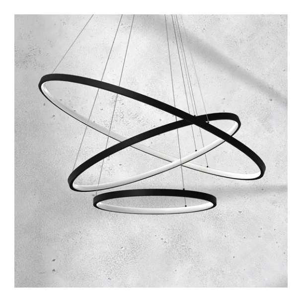 MILAGRO ML7945 Lampa wisząca ROTONDA BLACK 93W LED
