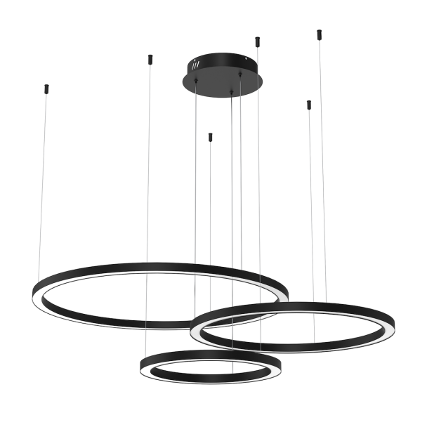 MILAGRO ML8789 Lampa wisząca GALAXIA BLACK 85W LED