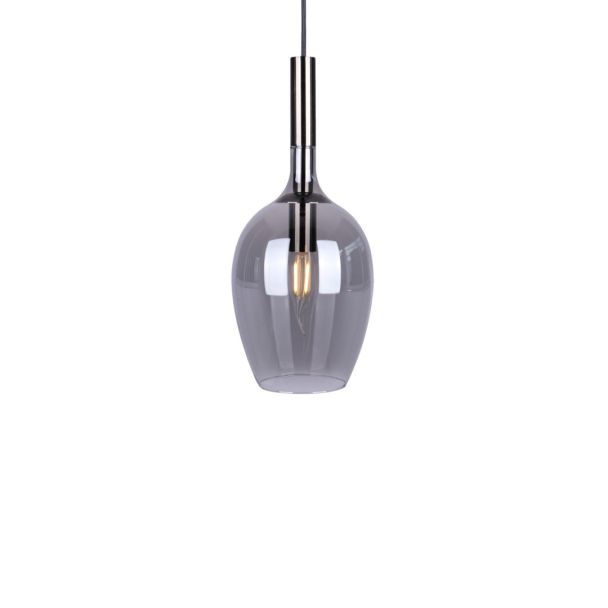 MILAGRO ML8813 Lampa wisząca LUGANO SMOKED 1xE14