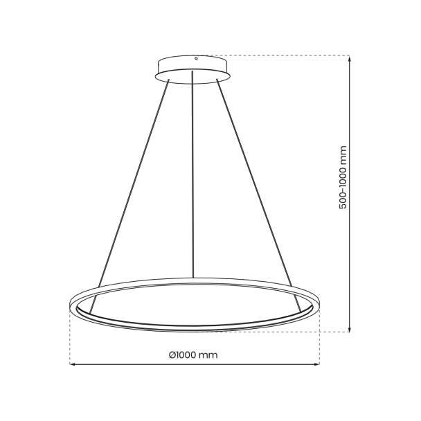 MILAGRO ML8863 Lampa wisząca Saturno Gold 57W LED