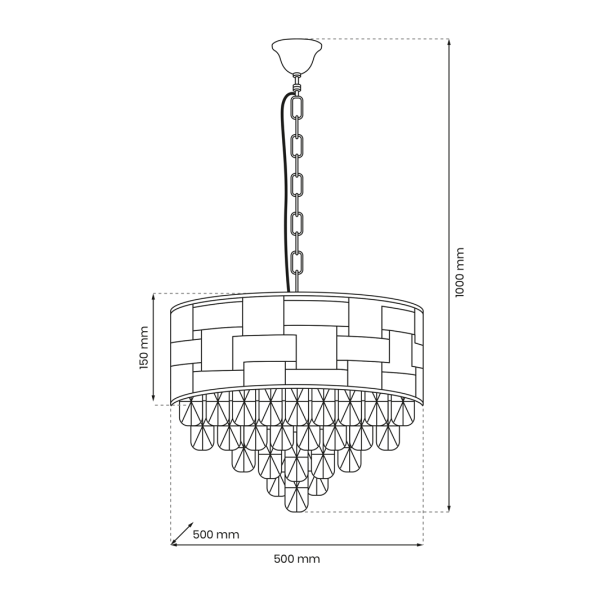 MILAGRO ML8895 Żyrandol LUXURIA 9xE14
