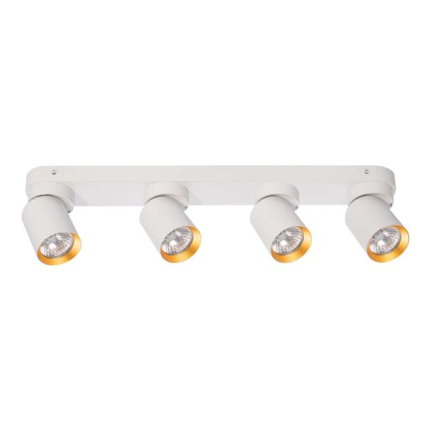 MILAGRO ML9938 Lampa Sufitowa Andy 4xGU10 biały+złoty