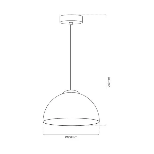 MILAGRO MLP1063 Lampa wisząca GAMMA BLACK 1xE27