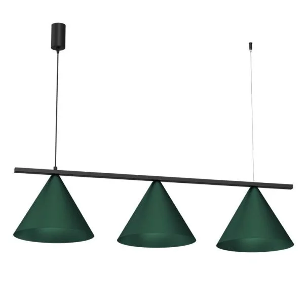MILAGRO MLP1530 Lampa wisząca CAPITAL BLACK GREEN 3XGX53