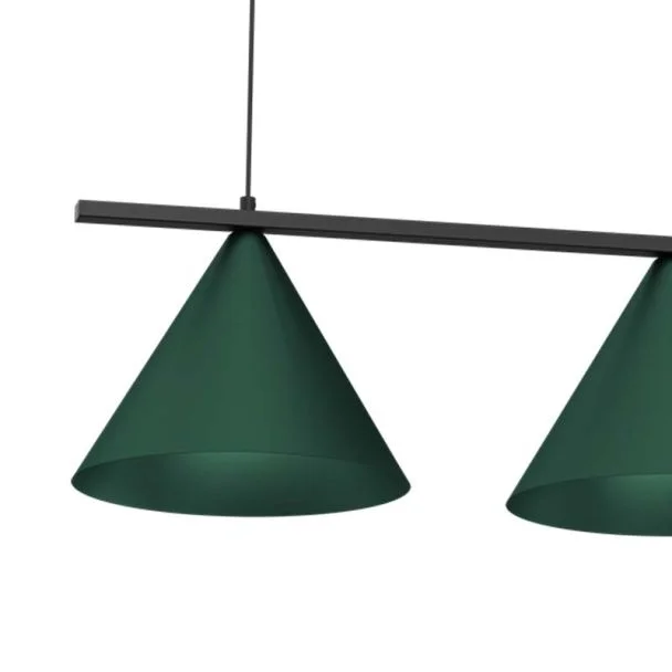 MILAGRO MLP1530 Lampa wisząca CAPITAL BLACK GREEN 3XGX53