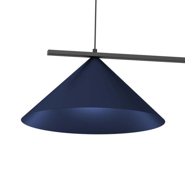 MILAGRO MLP1531 Lampa wisząca CAPITAL BLACK/NAVY BLUE 2XGX53