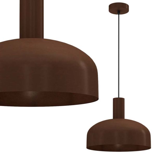 MILAGRO MLP1557 Lampa wisząca VISBY CZEKOLADOWY 1xE27