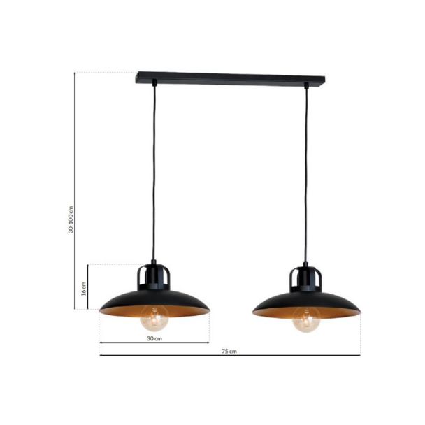 MILAGRO MLP3683 Lampa Wisząca FELIX 2xE27