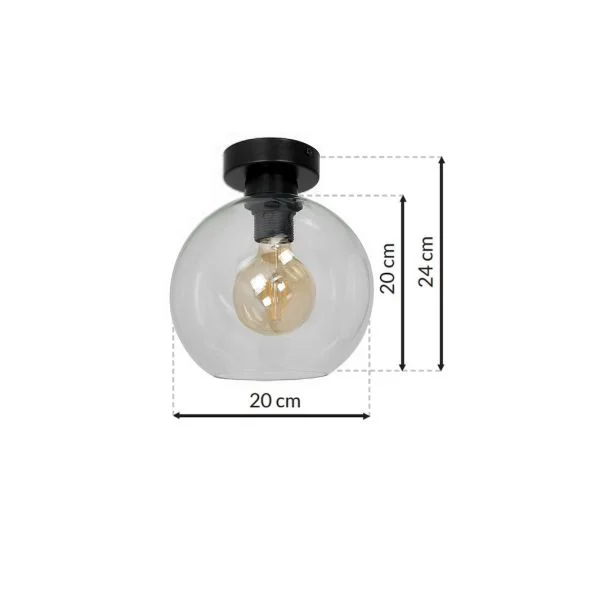 MILAGRO MLP6573 Lampa sufitowa SOFIA CLEAR 1xE27