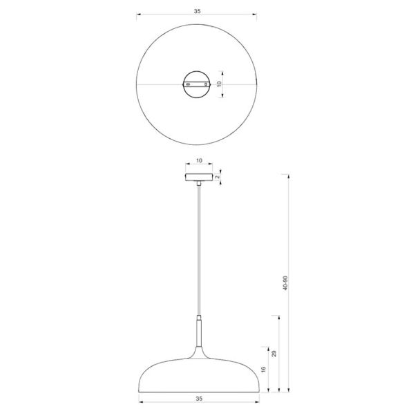 MILAGRO MLP8030 Lampa wisząca LINCOLN BLACK/GOLD 1xE27 35cm