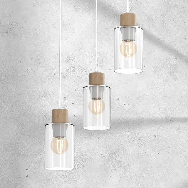 MILAGRO MLP8555 Lampa wisząca MADERA 3xE27
