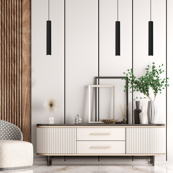 MILAGRO MLP8791 Lampa wisząca HUDSON BLACK 1xGU10