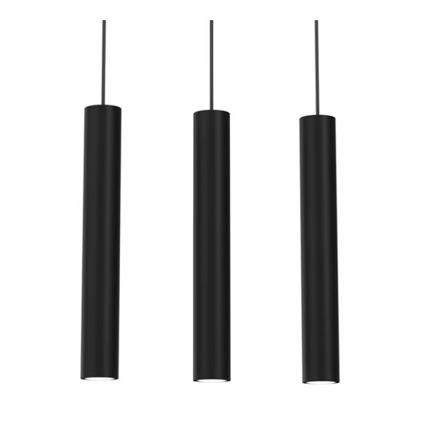MILAGRO MLP8792 Lampa wisząca HUDSON BLACK 3xGU10
