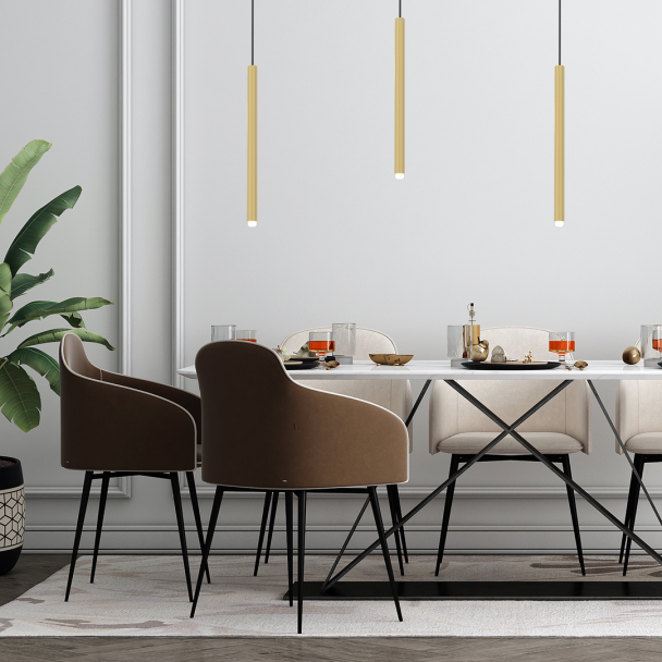 MILAGRO MLP8839 Lampa wisząca MONZA BRASS 1xG9 max 8W LED