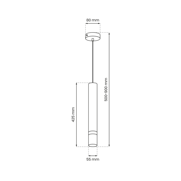 MILAGRO MLP9673 Lampa wisząca JOKER INOX 1xGU10