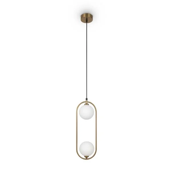 MAYTONI MOD013PL-02BS1 Ring lampa wisząca mosiądz