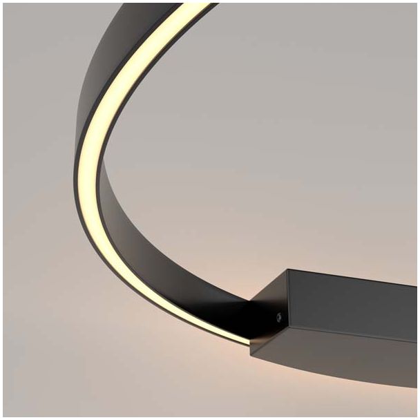 MAYTONI MOD058WL-L50B3K Rim lampa ścienna czarny