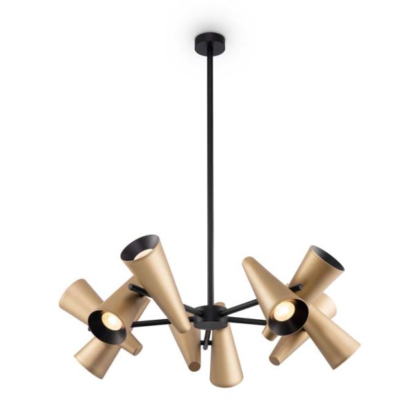 MAYTONI MOD095PL-10BS Giro lampa wisząca mosiądz