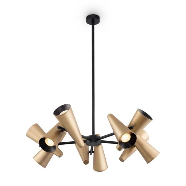 MAYTONI MOD095PL-10BS Giro lampa wisząca mosiądz