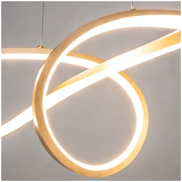 MAYTONI MOD156PL-L52G4K Curve lampa wisząca złoty