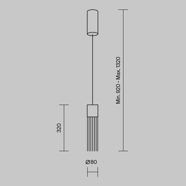 MAYTONI MOD190PL-L5G3K Imaginary lampa wisząca